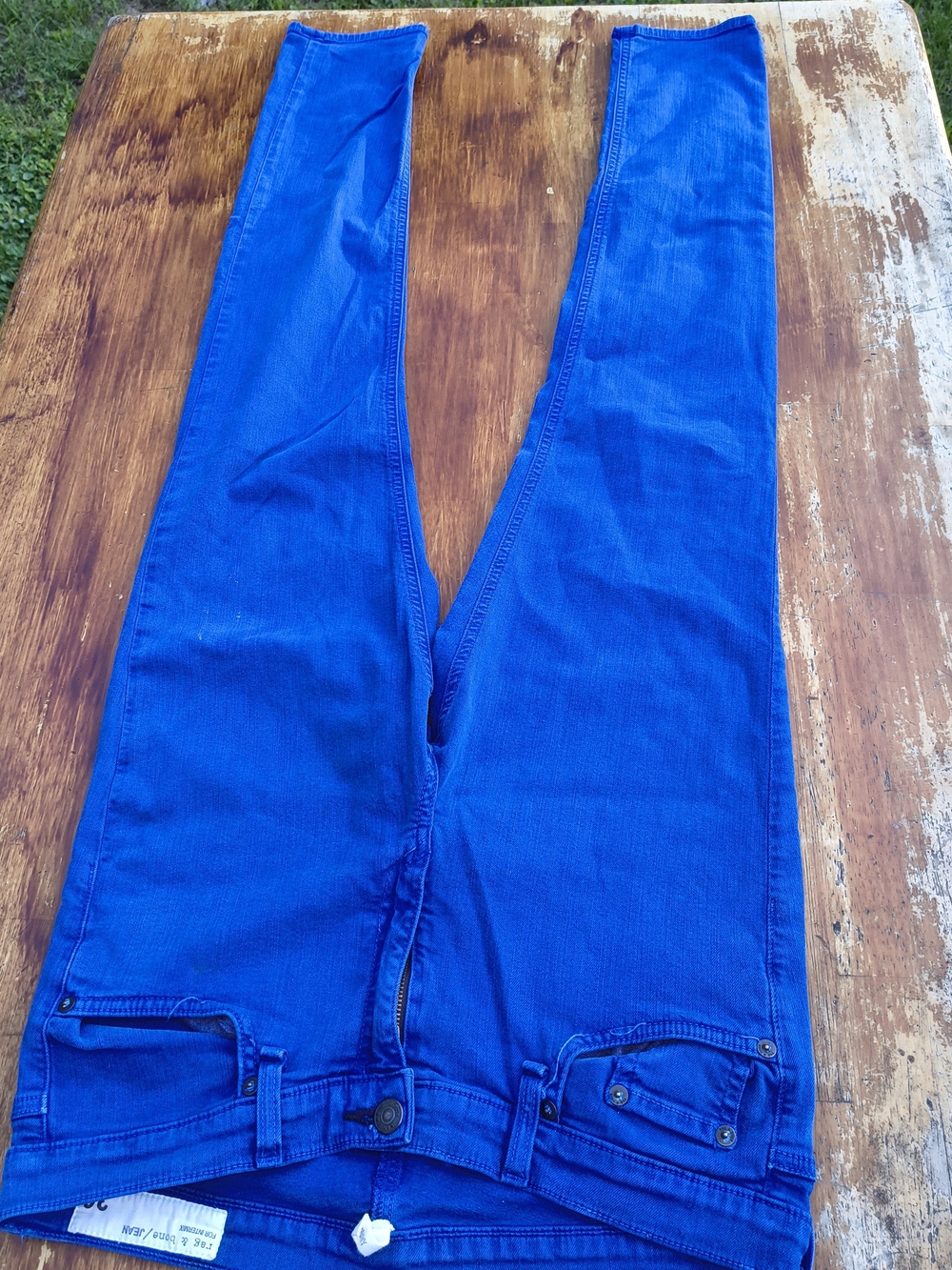rag & bone Bold Electric Blue Skinny Pants